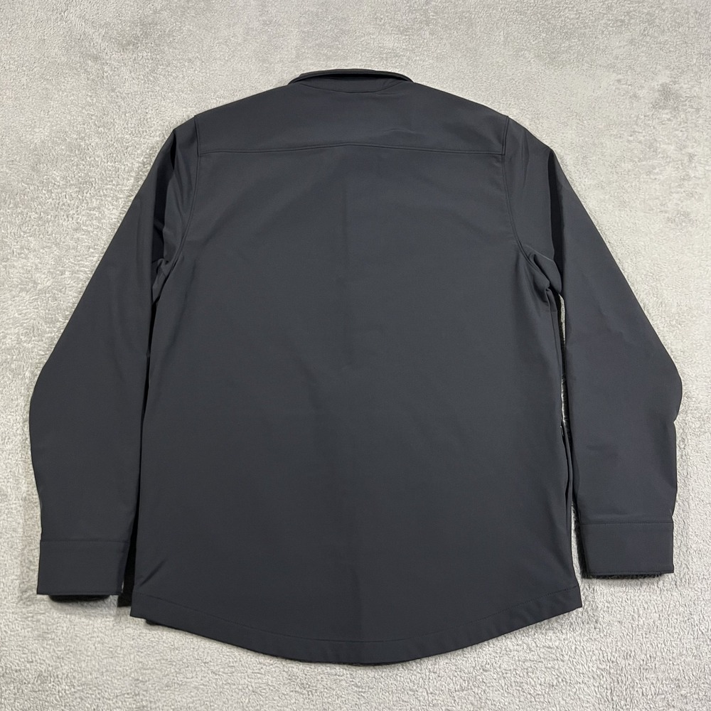 BYLT Tech Nylon Shirt Jacket Mens Large Black Button Up Long Sleeve Layering - Picture 14 of 16